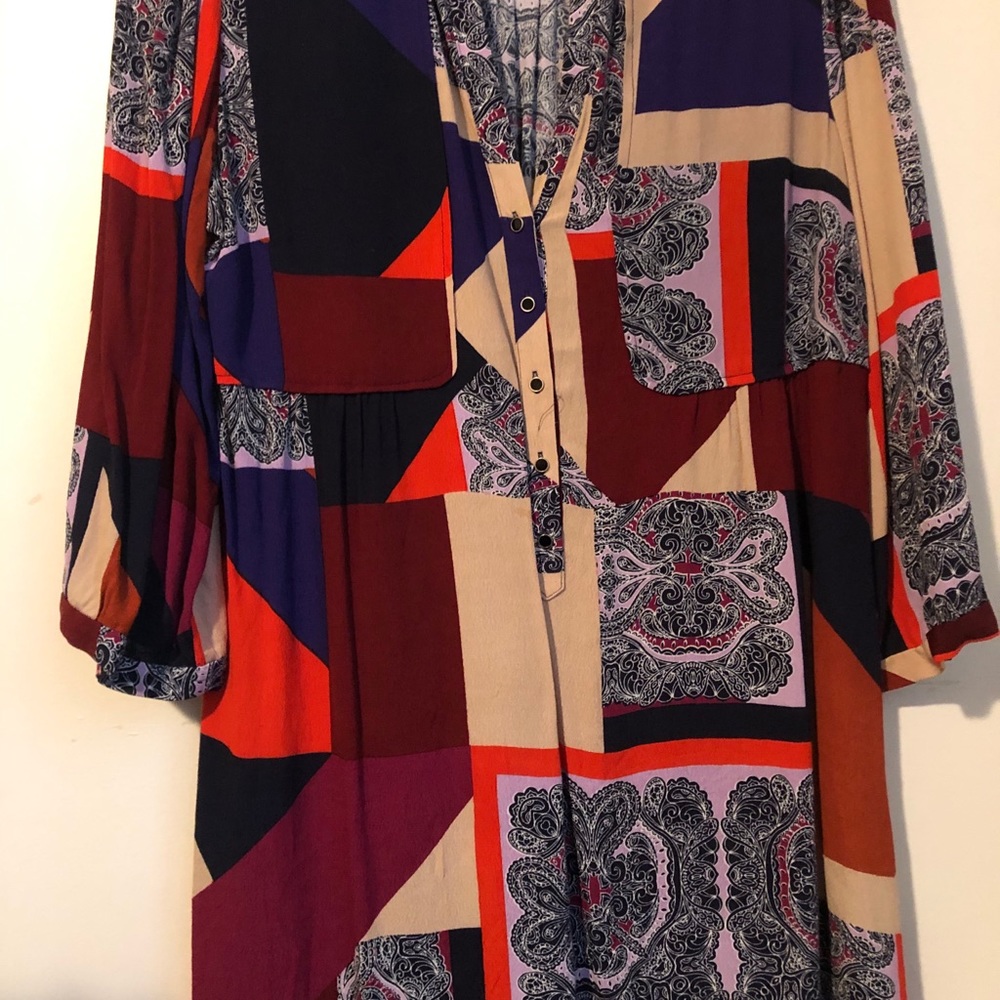 Maeve Multicolor Long Sleeve Dress - Picture 2 of 5